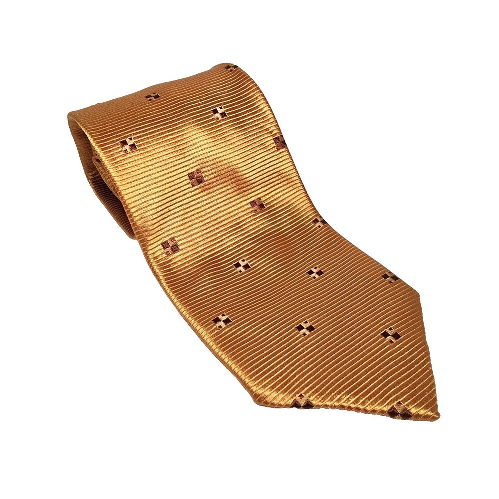 Ermenegildo‎ Zegna 100% Silk Tie Made in Italy Stunning High-Quality Bronze 👔